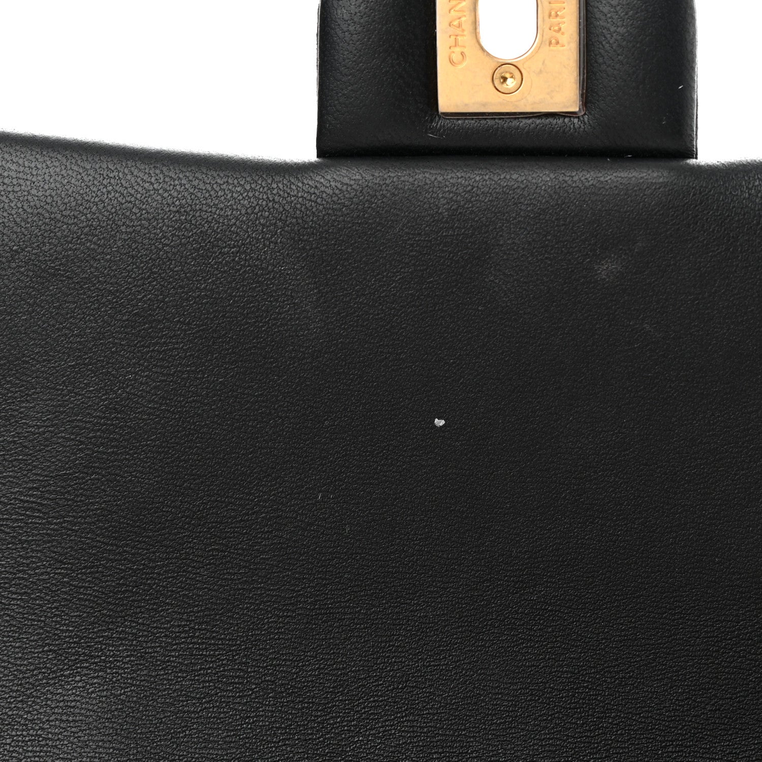 Chanel Lambskin Quilted Small Circular Handle Bag Black 13 of 18