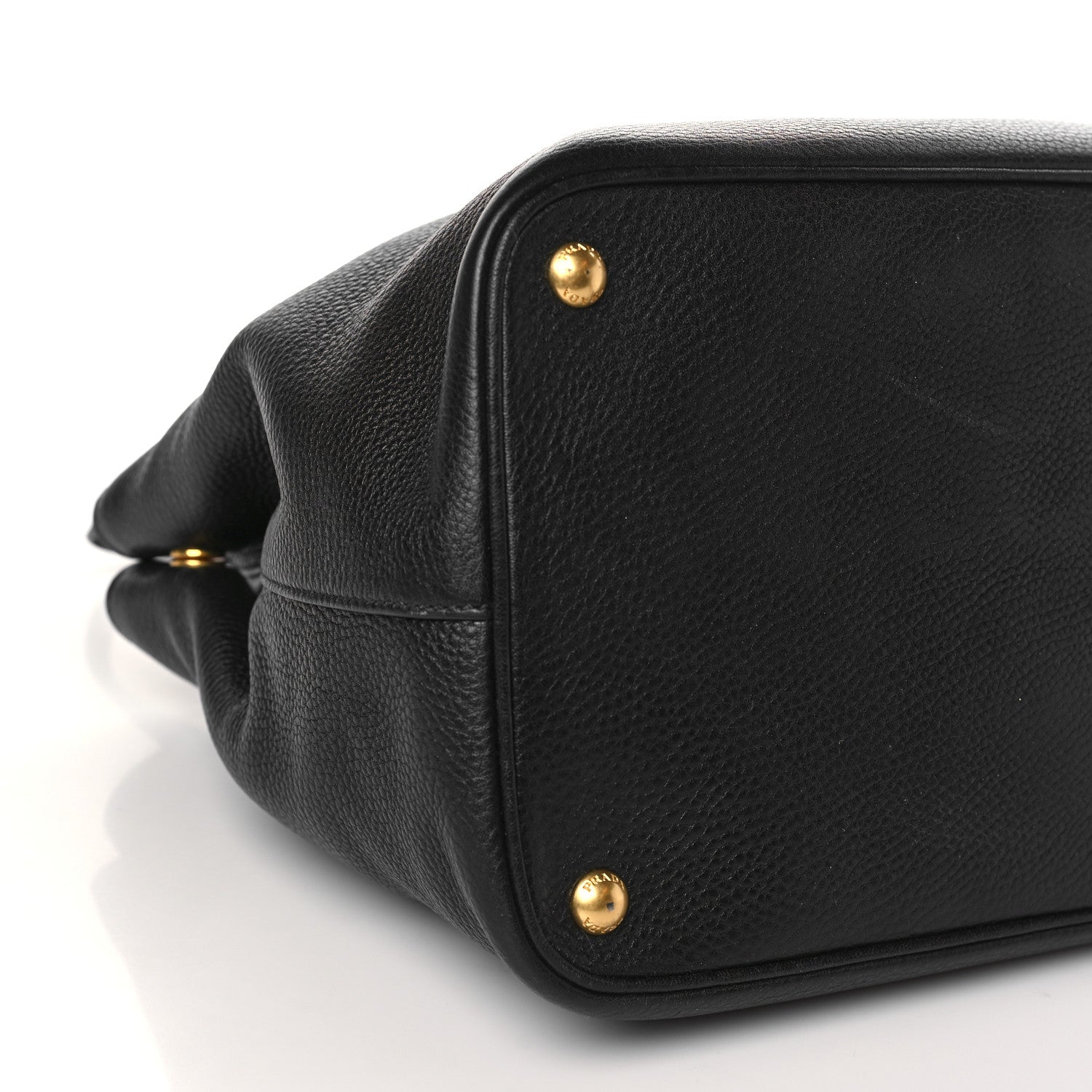 Prada Vitello Daino Tote Black 7 of 9