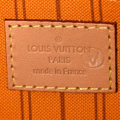 Louis Vuitton Damier Azur Braided Neverfull MM GM Pochette Pink 6 of 7