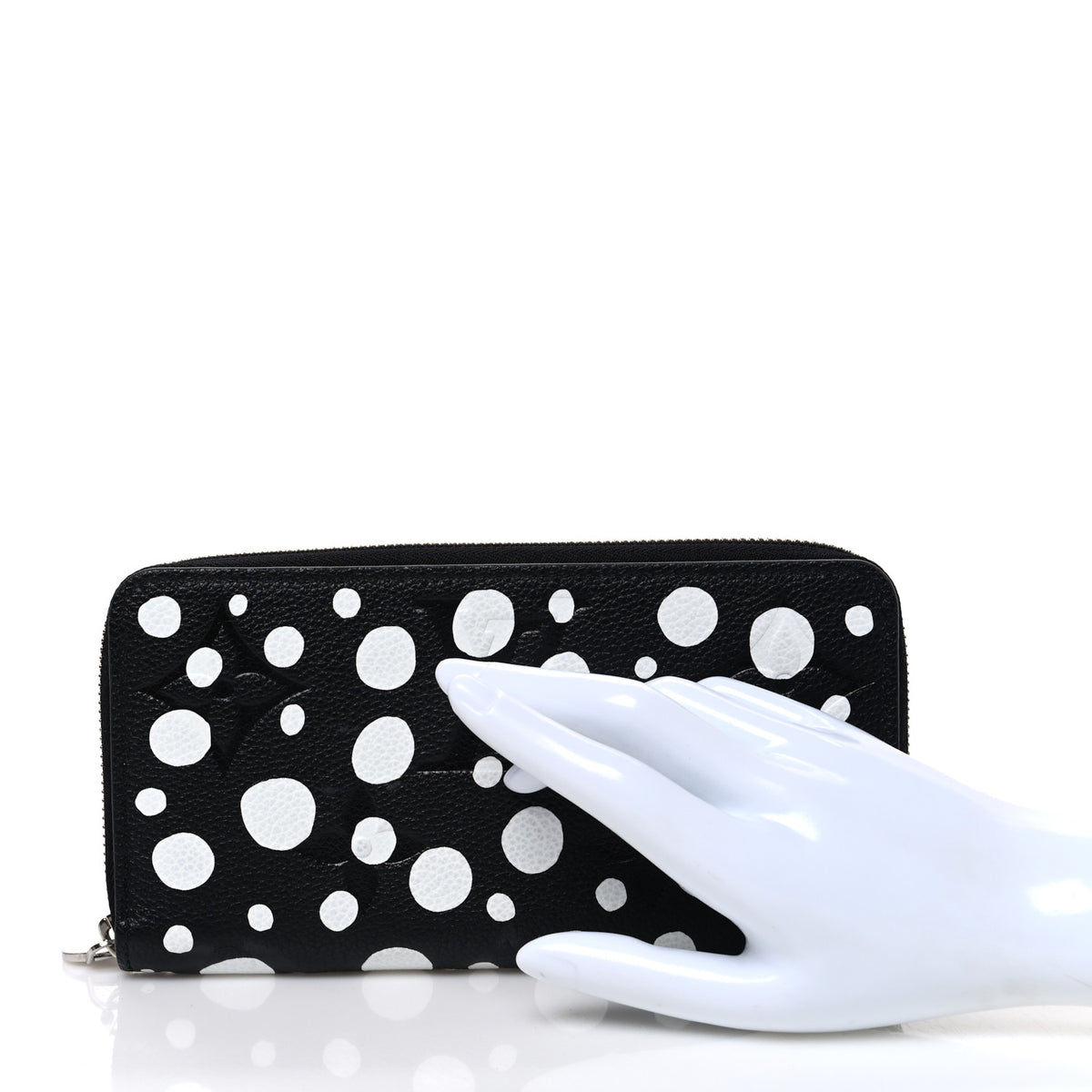 Louis Vuitton LV X YK Empreinte Zippy Wallet Black White 2 of 7