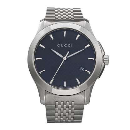 Gucci Stainless Steel 38mm G-Timeless Quartz Watch Black 1 of 4