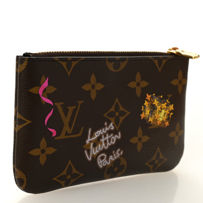 Louis Vuitton Monogram 2025 Vivienne Winter Holiday Key Pouch S Frozen Orchid 3 of 7
