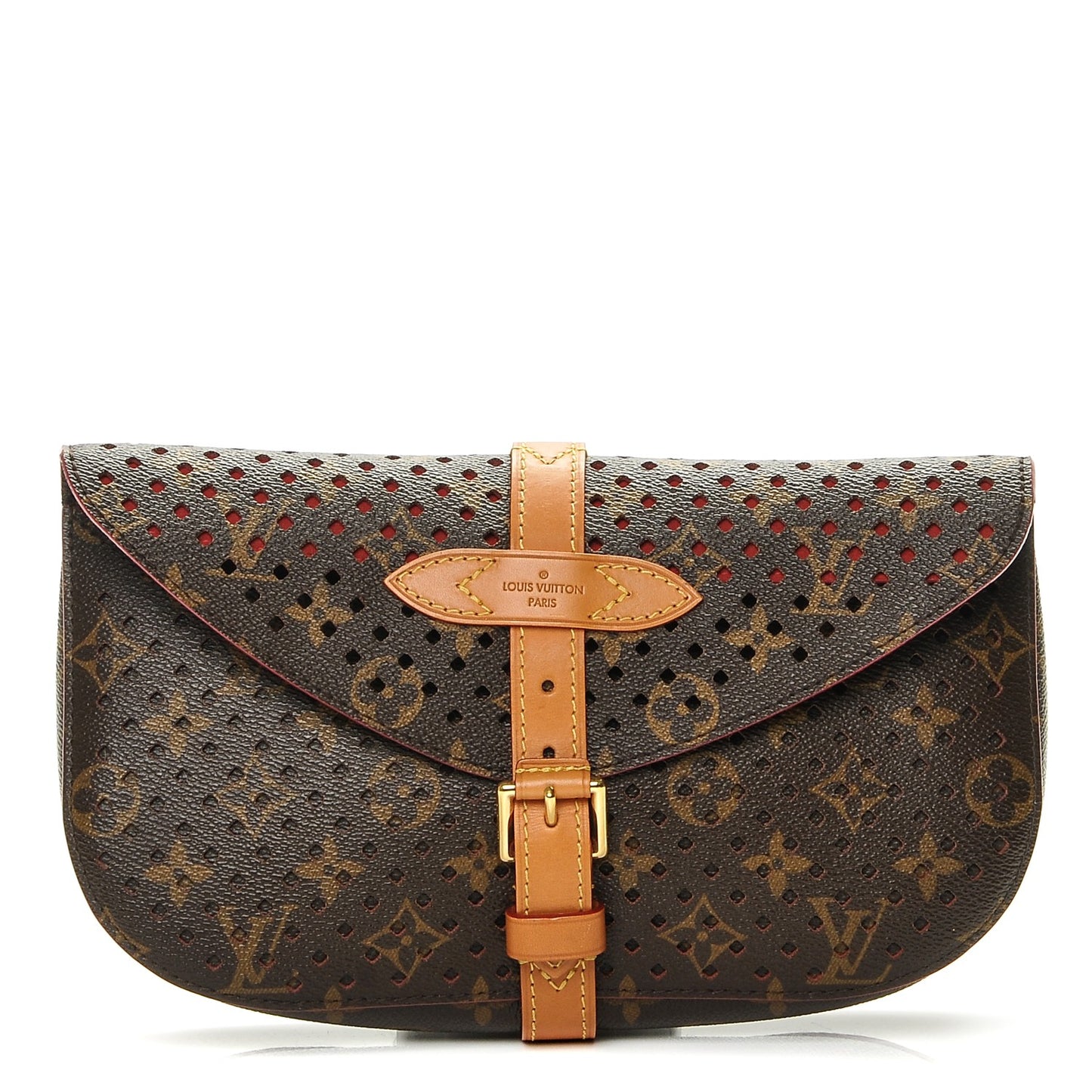 Monogram SC Flore Clutch Saumur Corail