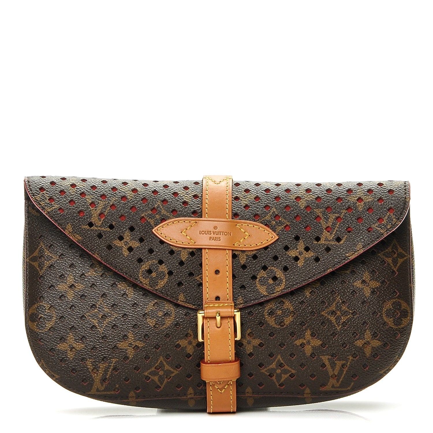 Louis Vuitton Monogram SC Flore Clutch Saumur Corail 1 of 6