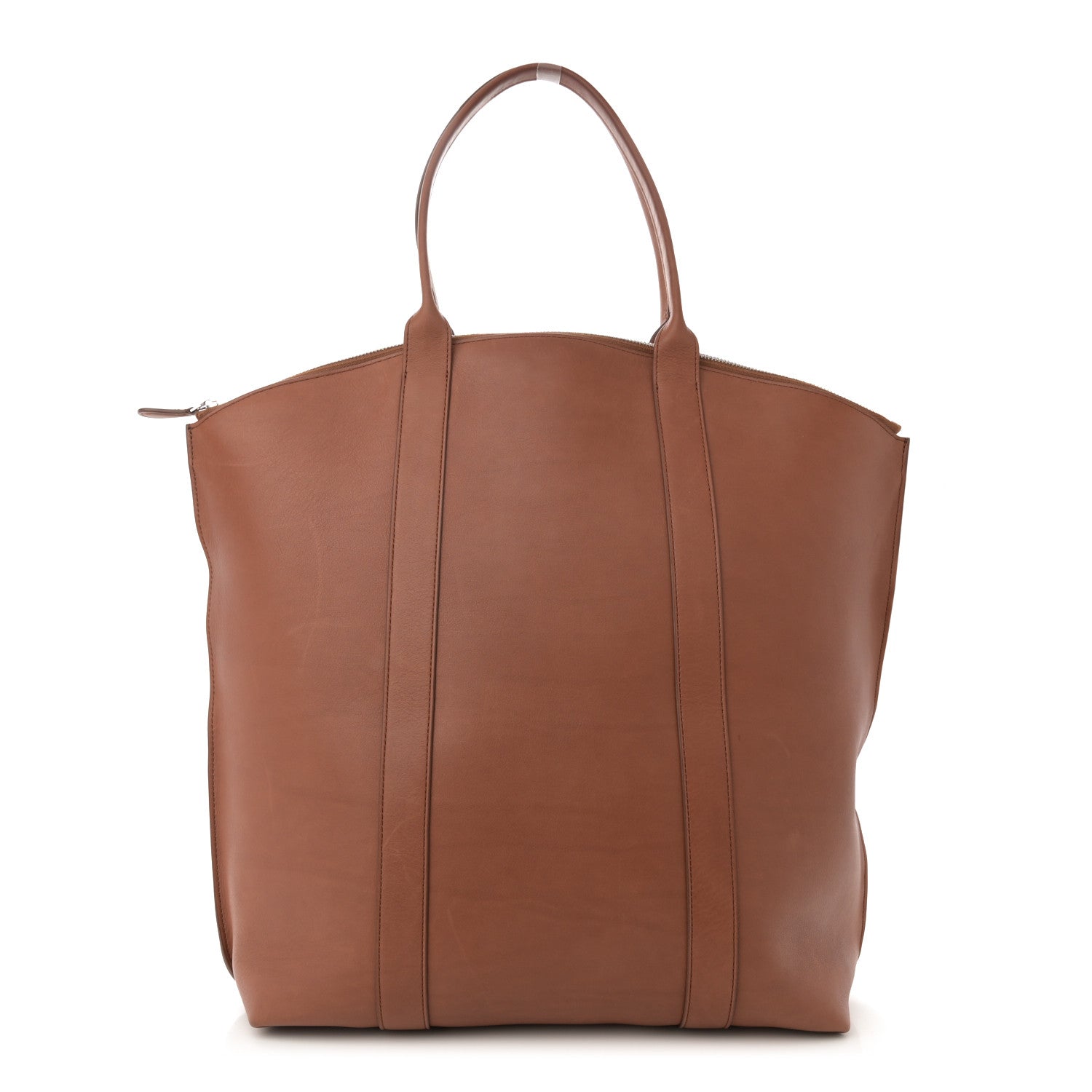 The Row Polished Saddle Calfskin Dante Tote Dark Cuir 1 of 13