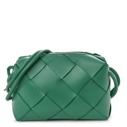 Bottega Veneta Lambskin Maxi Intreccio Small Cassette Camera Bag Mermaid 1 of 8