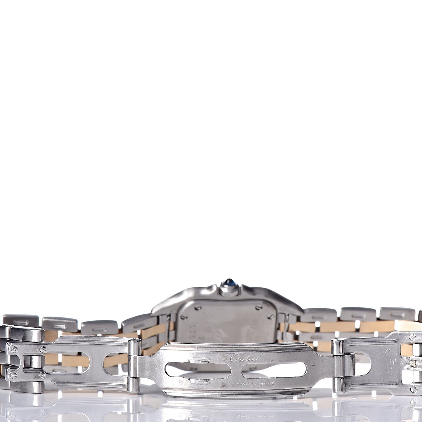 Stainless Steel 18K Yellow Gold 22mm Panthere Quartz Watch