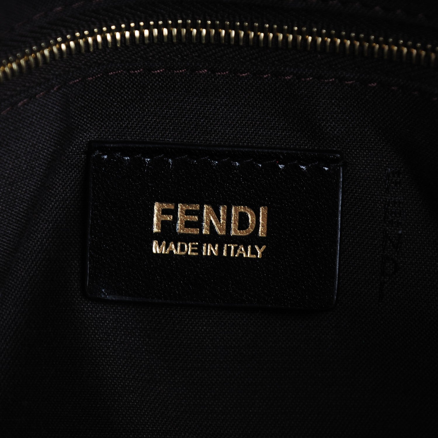 Fendi Zucchino Spalmati Vitello Forever Mama Baguette Black 6 of 8