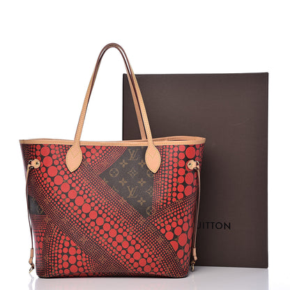 Louis Vuitton Monogram Kusama Waves Neverfull MM Red 11 of 11