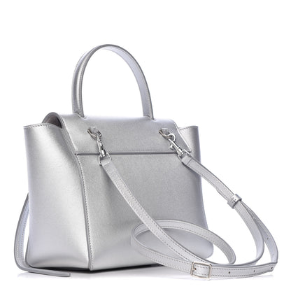 Celine Laminated Calfskin Nano Belt Bag Silver 3 of 11