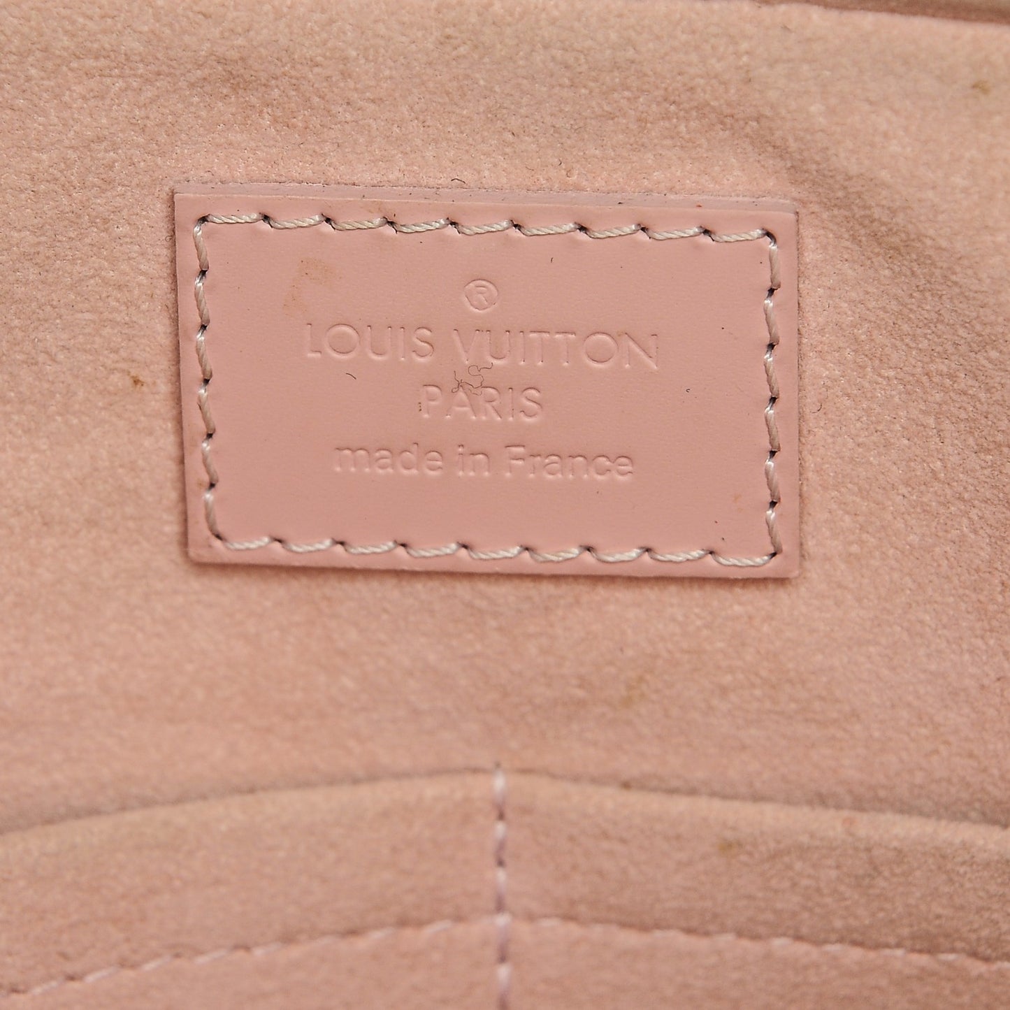 Damier Ebene Caissa Tote PM Rose Ballerine