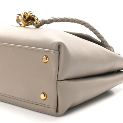 Bottega Veneta Silky Calfskin Small Ciao Ciao Limestone 9 of 9