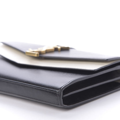 Saint Laurent Smooth Calfskin Monogram Sulpice Chain Wallet Black Crema Soft 10 of 11