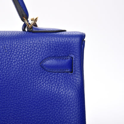 Hermes Togo Kelly Retourne 32 Bleu Electrique 9 of 30