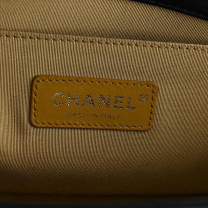 Chanel Calfskin Crocodile Embossed Graffiti Cocodile Medium Boy Flap Black 6 of 11