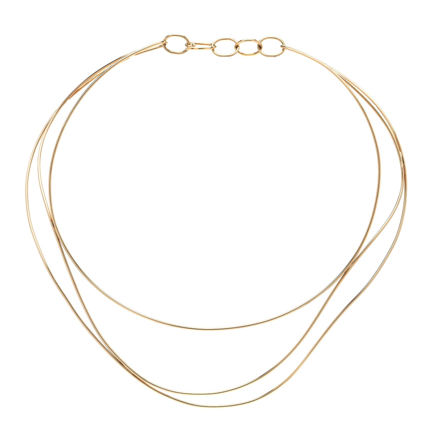 18K Yellow Gold Elsa Peretti Wave Necklace