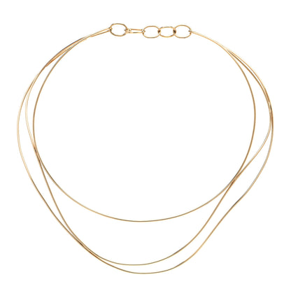 Tiffany 18K Yellow Gold Elsa Peretti Wave Necklace 3 of 4