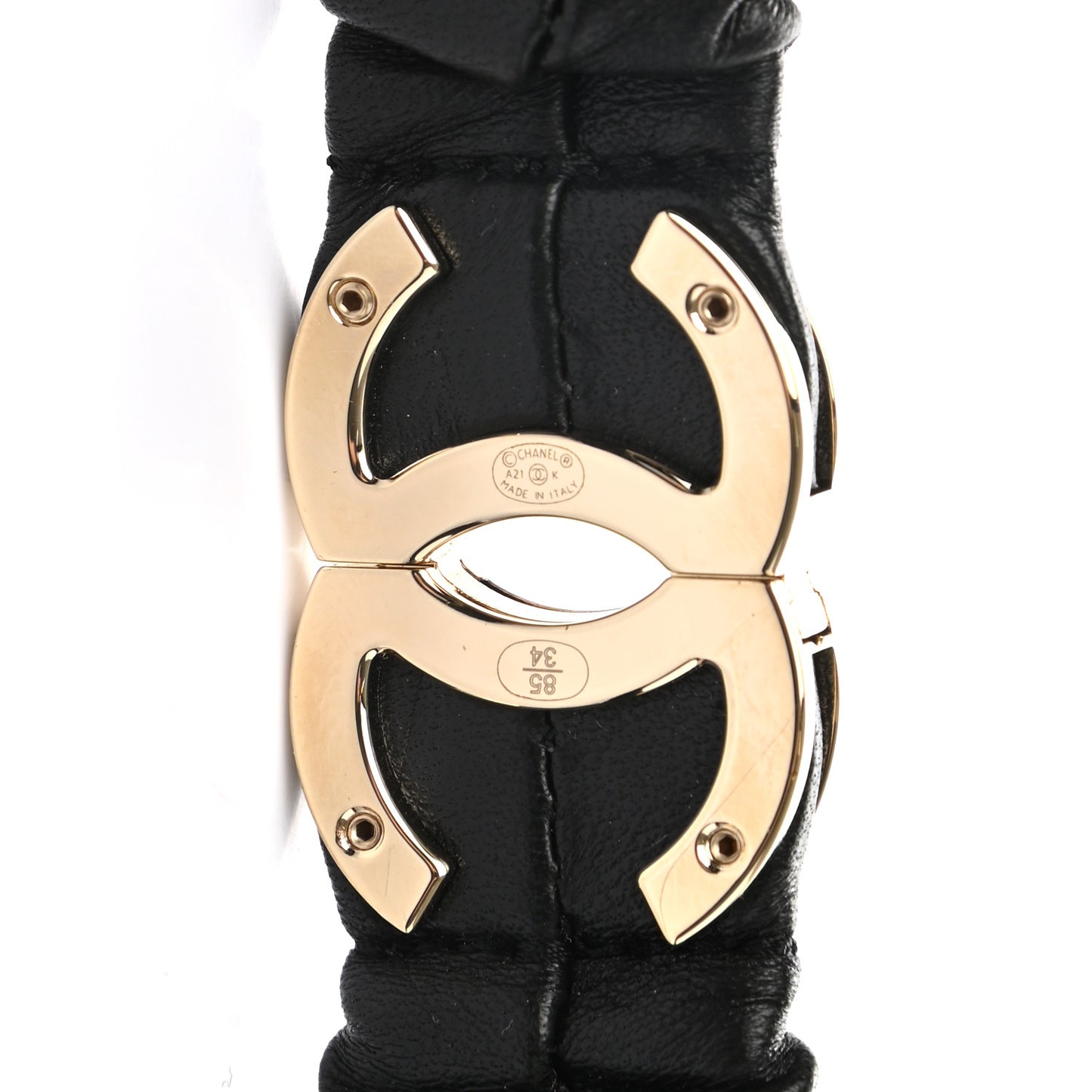 Lambskin CC Belt 85 Black