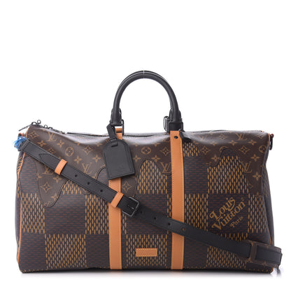 Louis Vuitton X NIGO Giant Damier Ebene Monogram Keepall Bandouliere 50 1 of 9