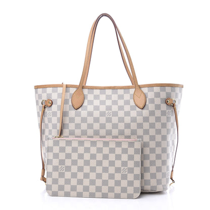 Louis Vuitton Damier Azur Neo Neverfull MM Rose Ballerine 1 of 12