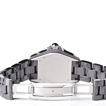 Chanel Stainless Steel Ceramic Emerald 38mm J12 Automatic Watch Black 5 of 7