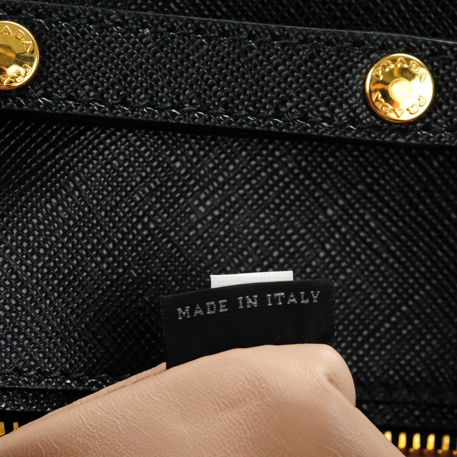 Prada Saffiano Lux Clutch Nero Black 7 of 8