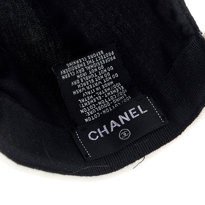 Chanel Cotton Sequin CC Cap Hat Ivory 7 of 8