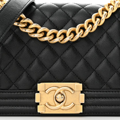 Chanel Caviar Quilted Small Boy Flap Black 8 of 13