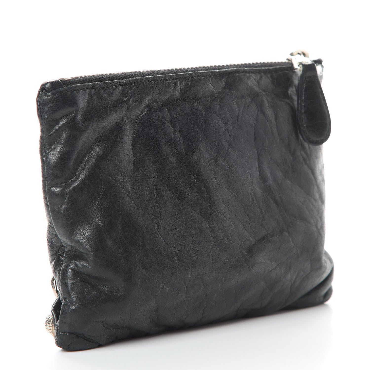 Balenciaga Agneau Giant 12 Silver Hardware M Porte-Monnaie Coin Purse Black 3 of 8