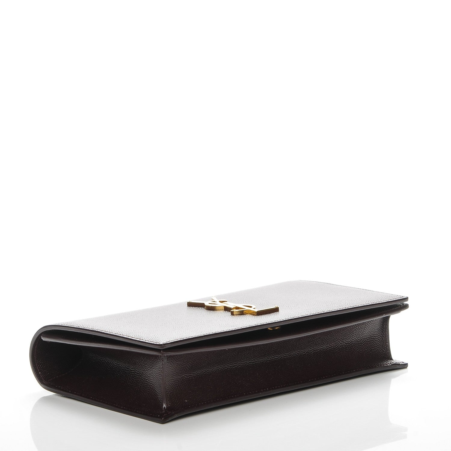 Saint Laurent Grain De Poudre Classic Kate Monogram Clutch Amaranto 4 of 6