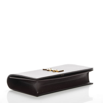 Saint Laurent Grain De Poudre Classic Kate Monogram Clutch Amaranto 4 of 6
