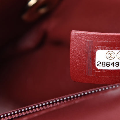 Chanel Lambskin Quilted Easy Carry Flap Burgundy 6 of 15