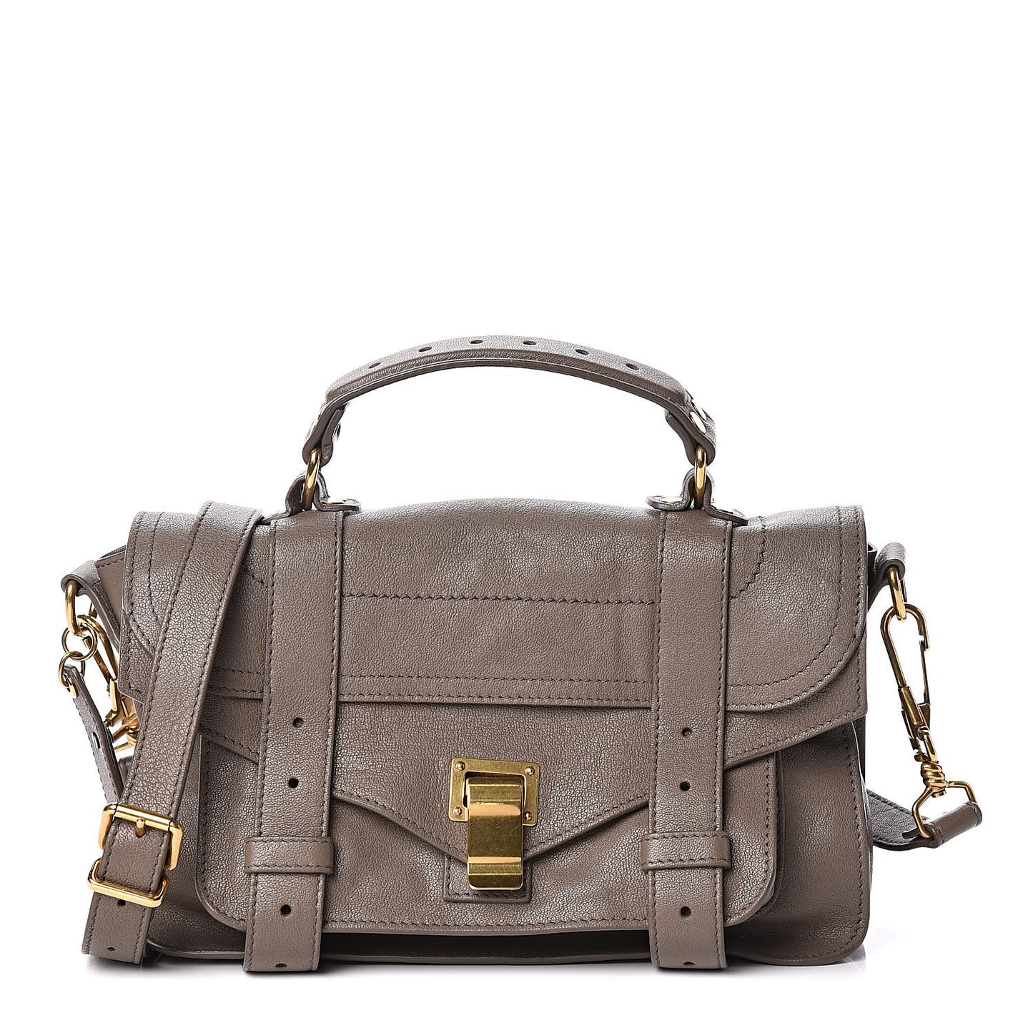 Lambskin Tiny PS1 Satchel Smoke