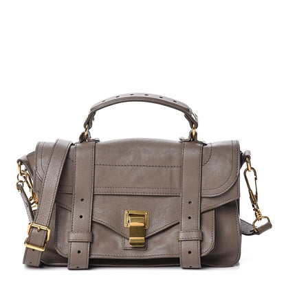 Proenza Schouler Lambskin Tiny PS1 Satchel Smoke 1 of 10