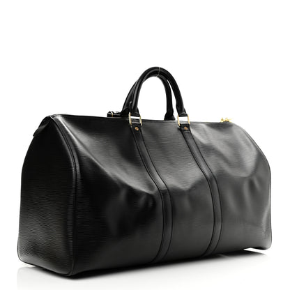 Louis Vuitton Epi Keepall 50 Black 3 of 13