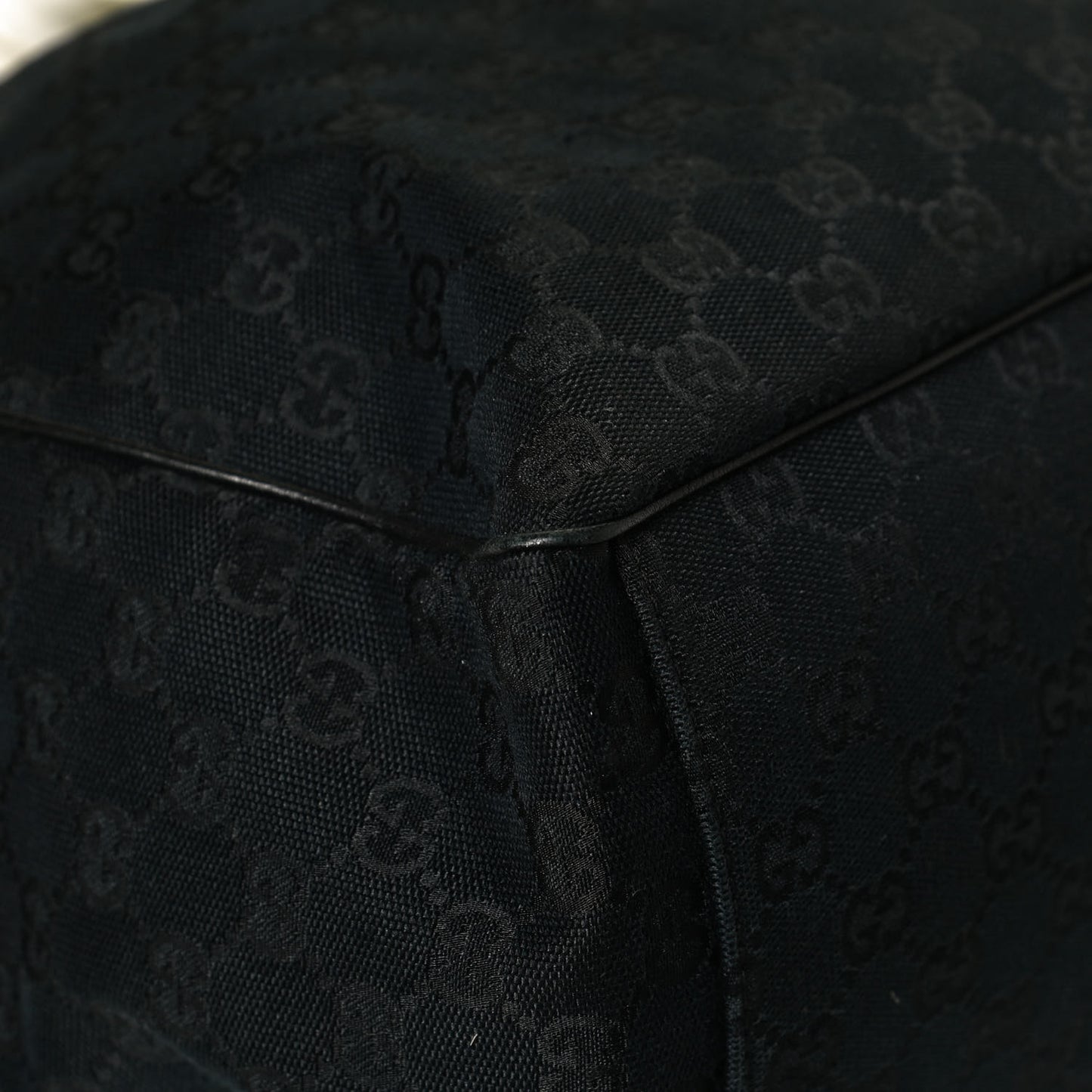 Monogram Large Positano Tote Black