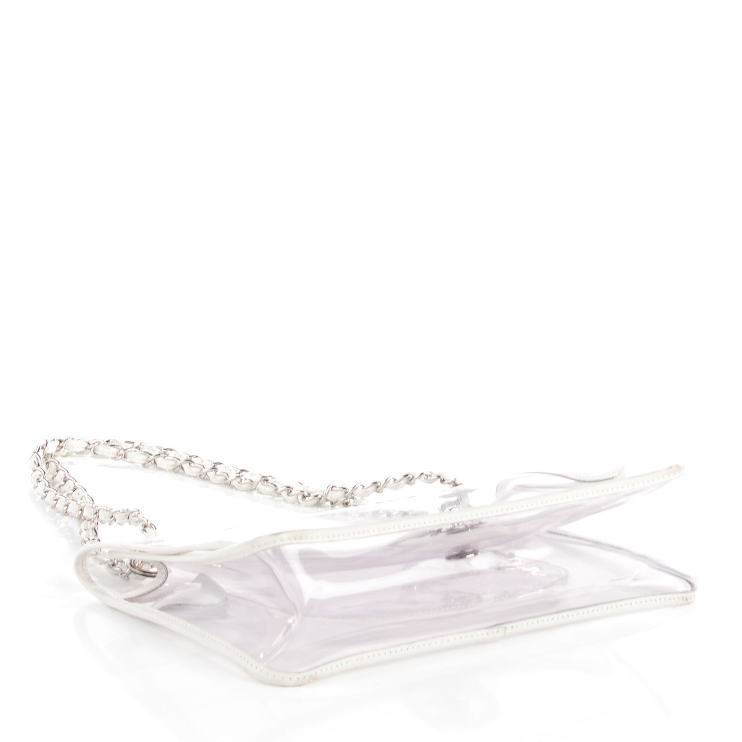 Chanel Vinyl Large Naked Flap White 4 of 7