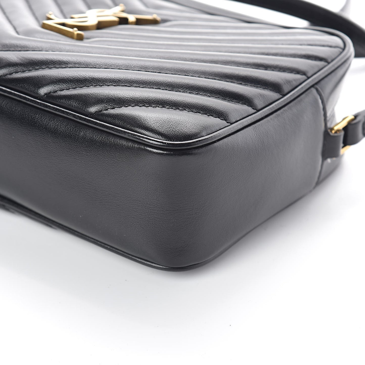 Calfskin Matelasse Monogram Lou Camera Bag Black