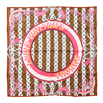 Louis Vuitton Silk Monogram Trunks And Bags Square Scarf Multicolor 1 of 4