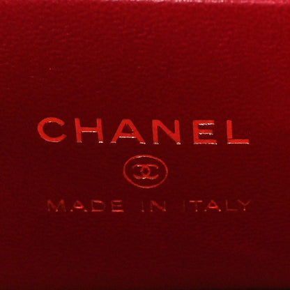 Chanel Lambskin Quilted Small Pillow Crush Vanity Case With Chain Red 6 of 11