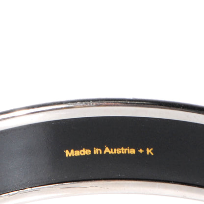 Hermes Enamel Printed Handwriting Medium Bracelet Purple 70 5 of 6