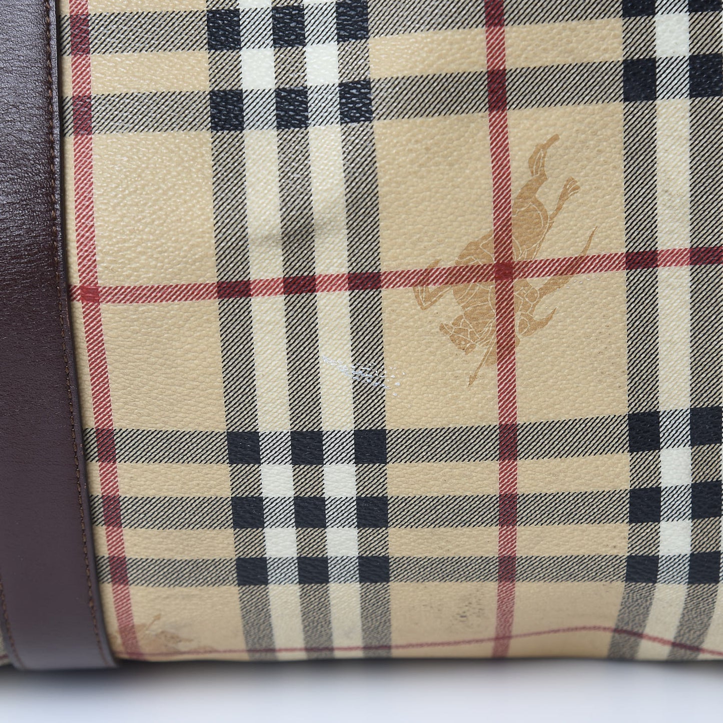 Haymarket Check Duffle Bag Brown