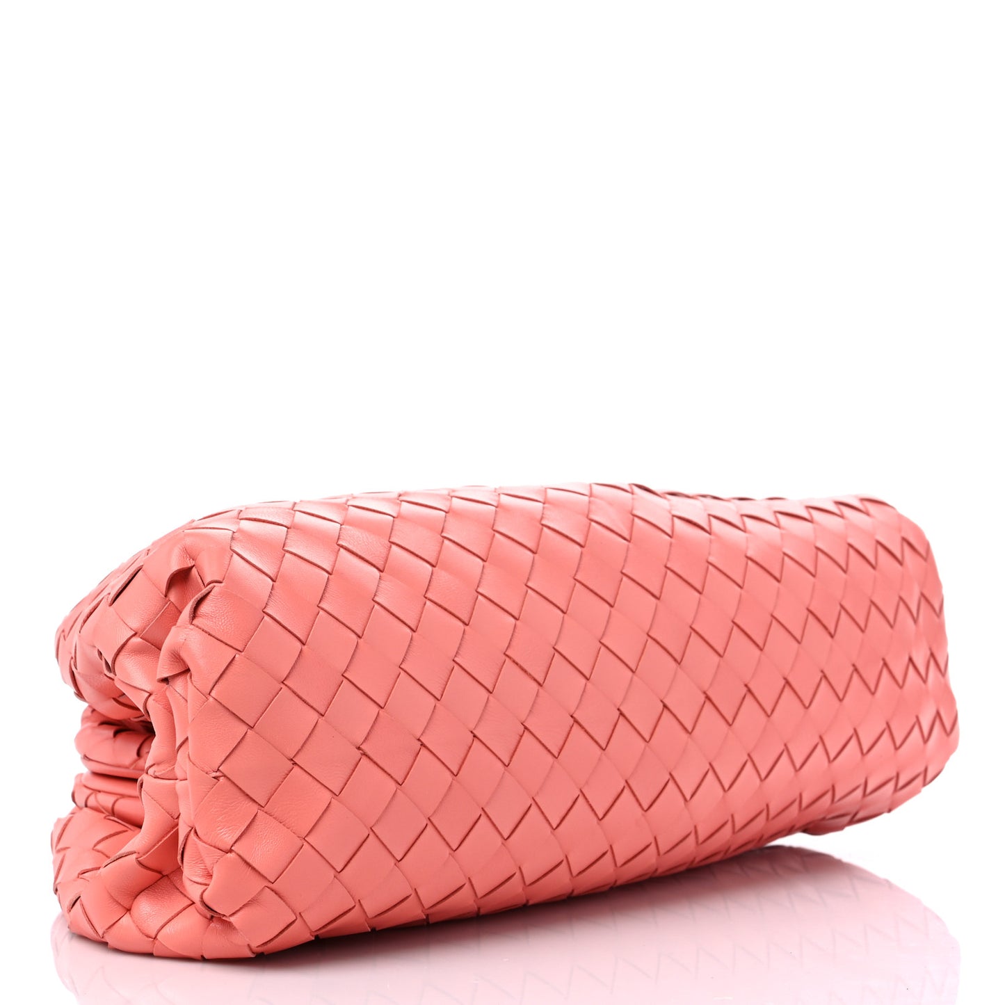 Nappa Maxi Intrecciato The Pouch Oversized Clutch Peach