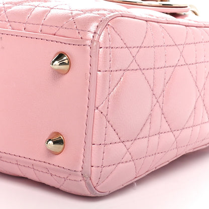 Christian Dior Lambskin Cannage Small My Lady Dior Pink 9 of 9