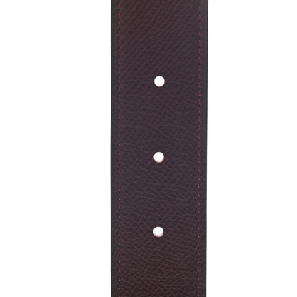 Hermes Epsom 32mm Royal Belt 95 Rouge H Gold 5 of 5