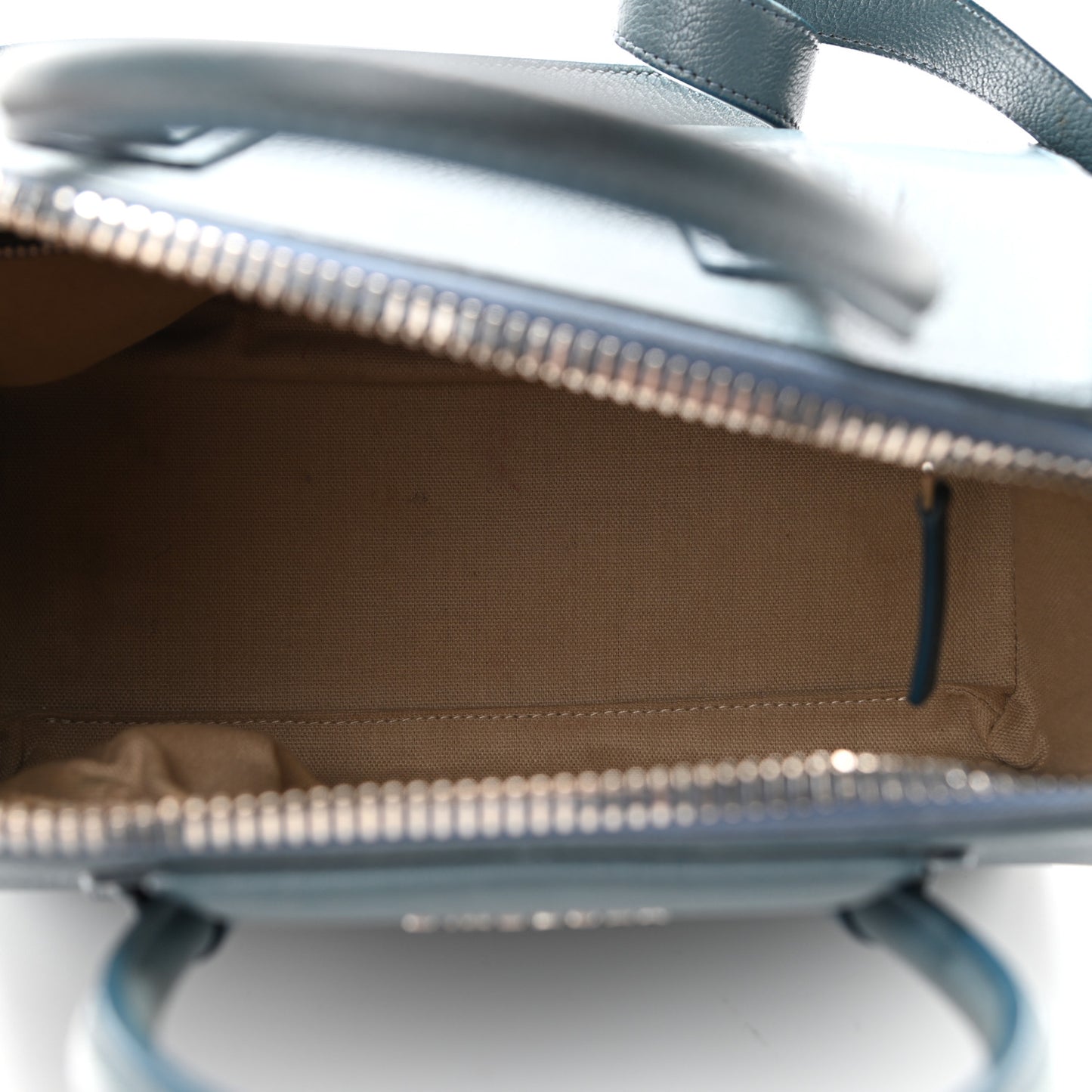 Sugar Goatskin Small Antigona Mineral Blue