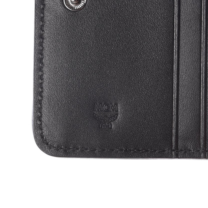MCM Skyoptic Visetos Mini Zip Around Wallet Black 5 of 7