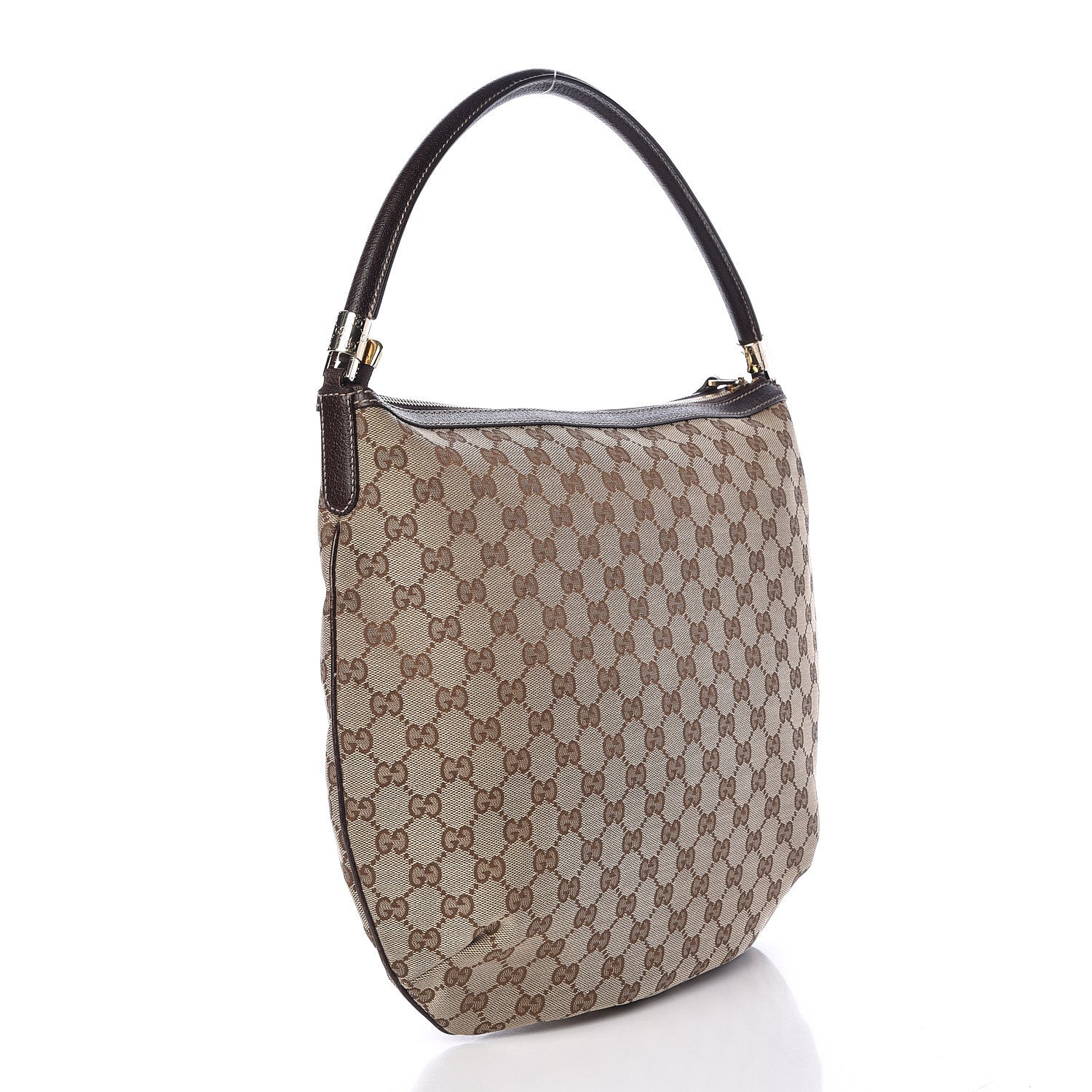 Gucci Monogram Hobo Dark Brown 3 of 12