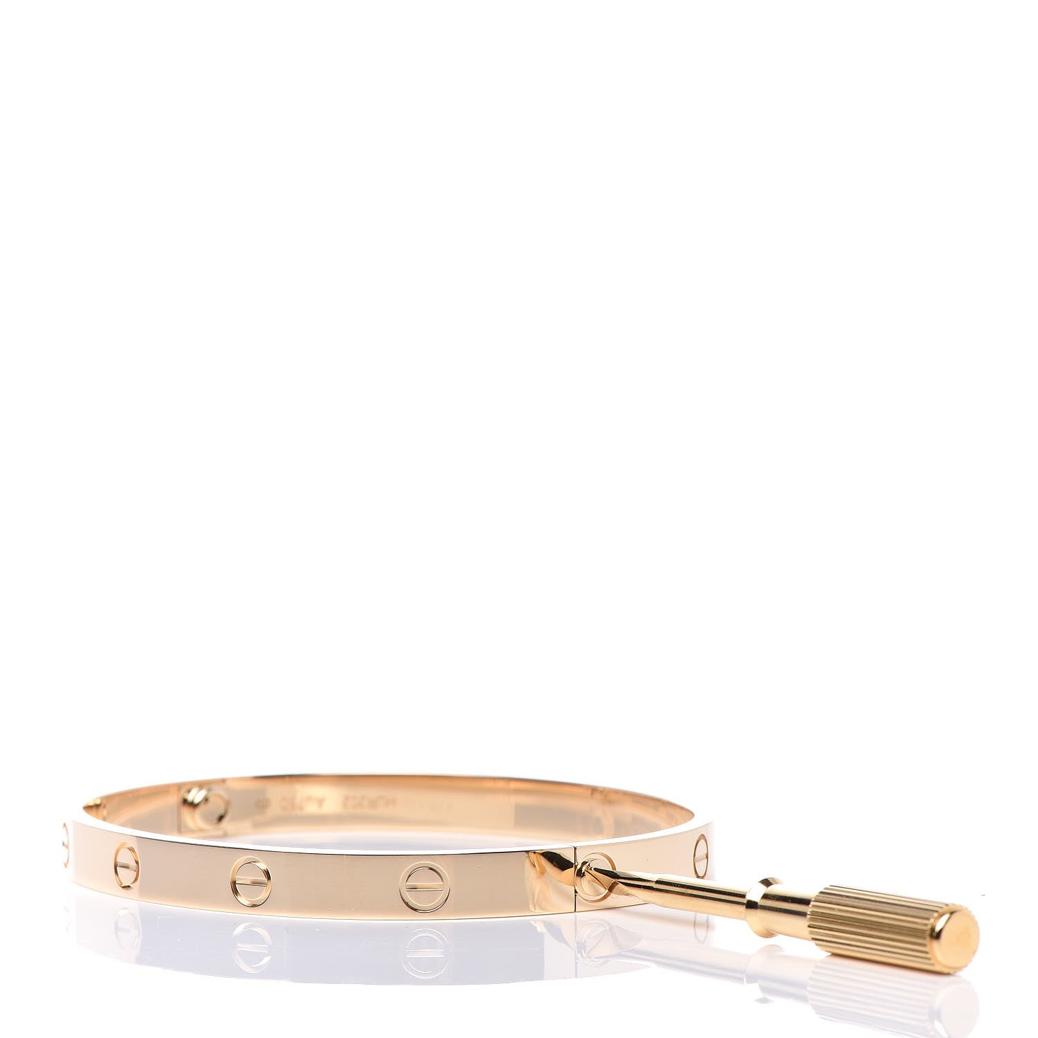 Cartier 18K Yellow Gold LOVE Bracelet 19 4 of 8