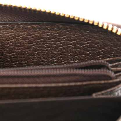Gucci GG Supreme Monogram Web Ophidia Zip Around Wallet Brown 7 of 8
